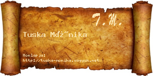 Tuska Mónika névjegykártya